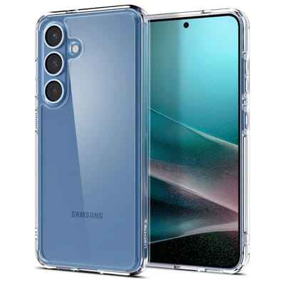 Spigen Crystal Hybrid Backcover geschikt voor Samsung Galaxy S25 - Transparant