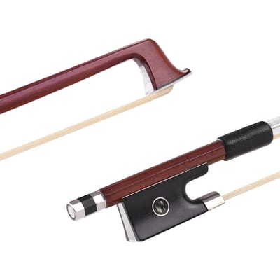 Niveau Concert 4/4 Archet de Violon Bien Équilibré Tige en Bois d'IPE Crinière en Ébène marron