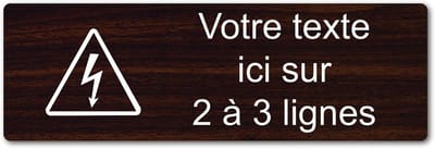 Naamplaat met Logo - Gepersonaliseerd Bord - Decoratie aanbrengen - Gravering op Acryl - 30 x 10 cm - Houtkleur