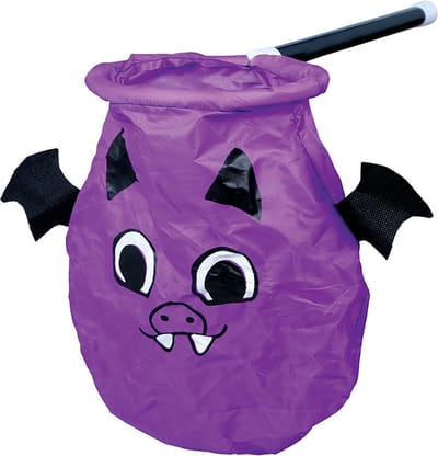 Fiestas Guirca - Trick or Treat tas draakje paars met stok - Halloween - Halloween accessoires - Halloween verkleden