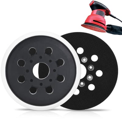 Dailygoody - Professionele Schuurplaat 123 mm met 8 Gaten voor Random Orbitale Schuurmachines