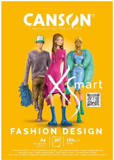 Canson C32250P000, Papierblok voor handenarbeid, 180 g/m², 30 vel