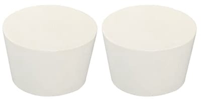 2 Stuks Rubberen Conische Stekkers voor Laboratorium - 45 mm tot 56 mm
