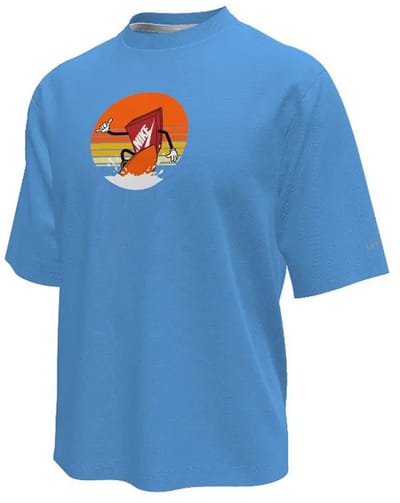 Nike Swim Sunset Surf T-shirt Met Korte Mouwen Blauw 6-7 Years Jongen