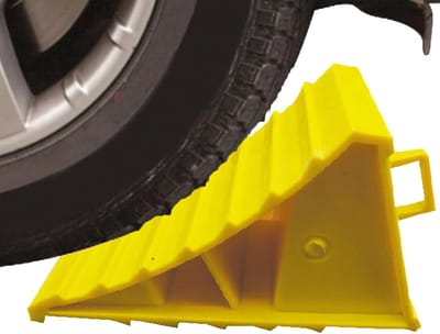 Wielstop - Bandenhoekblokken - Voertuig Stabiliseren - Robuuste Antislip Basis - 15.5 x 10 x 10 cm