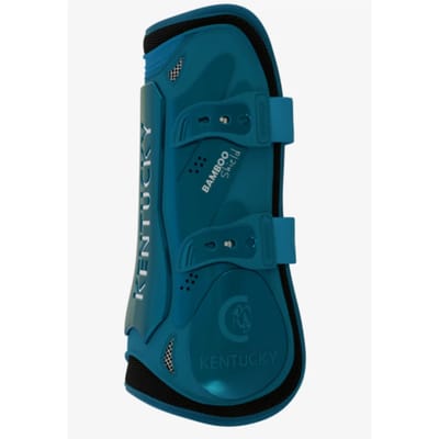 Kentucky Horsewear - Bamboe Peesbeschermers - TPU Kader - Emerald - Elastiek - Maat M