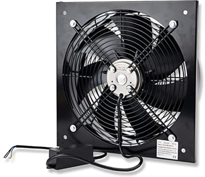 Industriële afzuigkap 350 mm - Hoogwaardige axiale ventilator met snelheidsregelaar