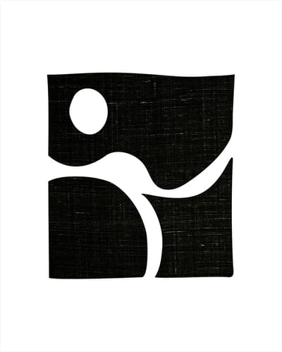 SIMPLE BLACK ART POSTER 25,5x35,5 CM