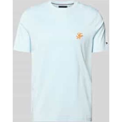 Tommy Hilfiger Script Monogram T-shirt Keepsake Blue Taglia: S | Magliette basic Outlet | Uomo | Blu