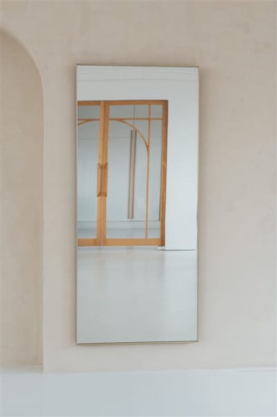 Nordic Style® Rechthoekige spiegel 180x80cm - Greige - Scandinavische Spiegels - Vierkant - Pas spiegel - Staande spiegel - Kleedkamer spiegel - Pas