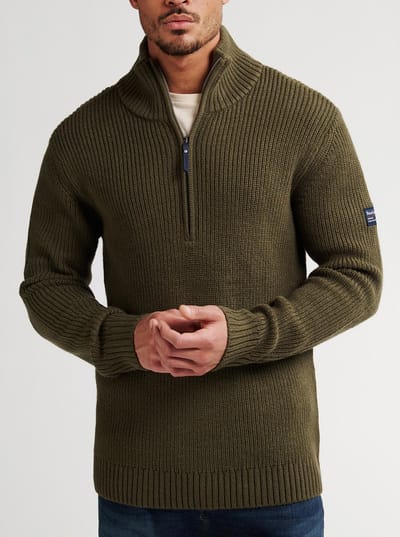 Petrol Industries - Half zip trui - Heren - XL - Army - Acryl - M-3050-KWC262