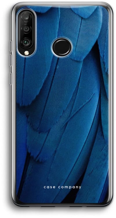 Case Company® - Hoesje geschikt voor Huawei P30 Lite hoesje - Pauw - Soft Cover Telefoonhoesje - Bescherming aan alle Kanten en Schermrand