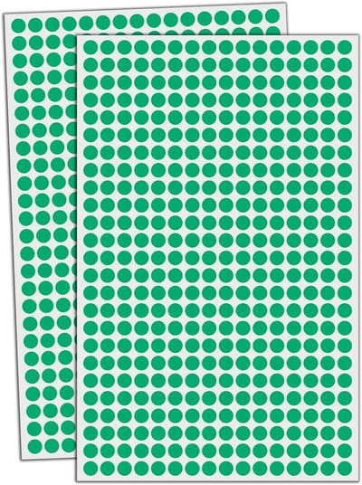 8mm Ronde Kleurstickers - 16.000 Stuks Zelfklevende Stippen Etiketten