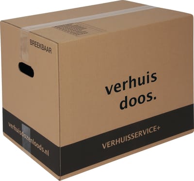 Verhuisdozen - 5 stuks - 60 Liter - Extra stevige Verhuisdoos - Dubbel golf karton - 50kg laadvermogen