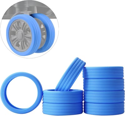 Set van 8 Beschermhoezen voor Spinner Koffers - Ideaal voor Reiskoffers met 8 Wielen, Duurzame en Waterdichte Bescherming