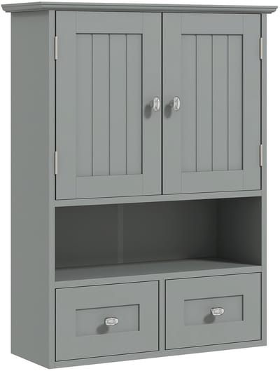 kleankin-wandkast-MDF-50,8x17,8x66cm-grijs