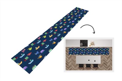 Keukenloper - Loper keuken - Patronen - Vliegtuig - Boot - Vrachtwagen - 300x50 cm - Keukenloper vinyl