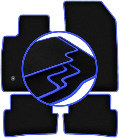 CARLUX-BLUE automatten voor: Renault Clio IV Grandtour, stationwagen, hatchback (2013-)