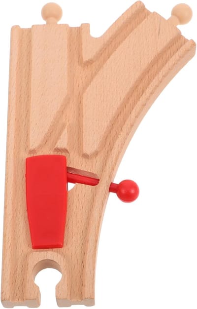 Houten Treinbaan Accessoires - Uitbreidingsset Spoor - Educatief Spelen - Duurzaam Betrouwbaar Speelgoed - 165 x 93 x 11 cm