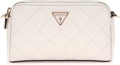 GUESS schoudertas Eco Carly Mini Status XBody Stone crème