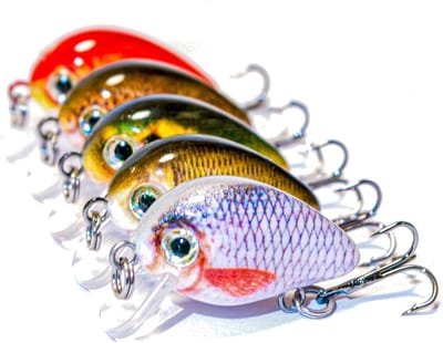 Wobbler Crankbait Set - Kunstaas Vissen - Roofvis Vangen - Met Lokdoos - 2.5 cm - Meerkleurig