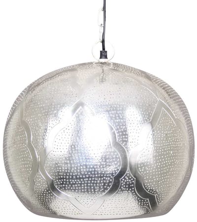 Safaary - Oosterse Hanglamp Lina Zilver Ø 35 x 33cm
