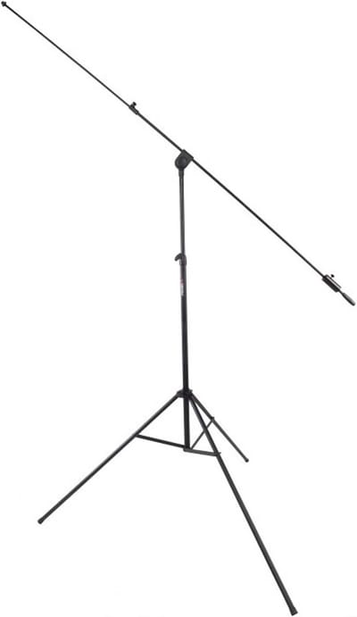 Professionele Microfoonstandaard met Telescoopgiek en Stabiele Driearmige Statiefvoet