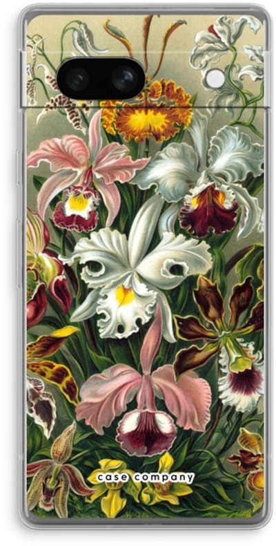 Case Company® - Hoesje geschikt voor Google Pixel 7A hoesje - Haeckel Orchidae - Soft Cover Telefoonhoesje - Bescherming aan alle Kanten en Schermrand