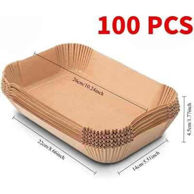 Wegwerp Airfryer Papier Anti-aanbak Keuken Bak Airfryer Mat Oliebestendig Magnetron Barbecue Pad Bakpapier Voering Accessoires