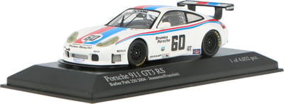 Porsche 911 GT3 RS Minichamps Modelauto 1:43 2004 Gunnar Jeannette / Marino Franchitti Brumos