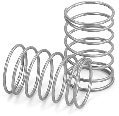Drukveren Roestvrij Staal - Compressieveren Metalen - Montage Apparaten - Hoge Elasticiteit Nauwkeurig - 10x15 mm - Zilverkleurig