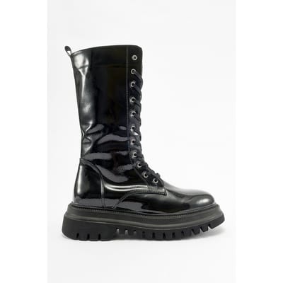 Piola Lakleren Veterlaars