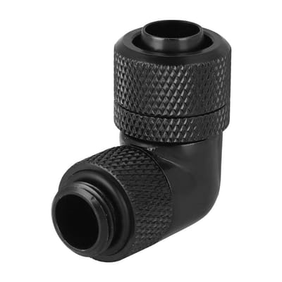 Dailygoods- Waterkoelaansluiting 90 graden - G1/4 Schroefdraad - Koper/Nikkelcoating - Duurzaam - Hoogwaardige Accessoires - Eenvoudig te Installeren - Waterkoeling