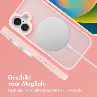 imoshion Hoesje - Geschikt voor iPhone 16 - Color Guard Backcover geschikt voor MagSafe - Lichtroze