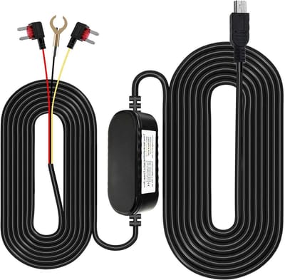 Dash Cam Hardwire Kit - Auto Oplader Kabel - Parkeerbewaking Auto - Automatische Overspanningsbeveiliging - 320cm - Zwart