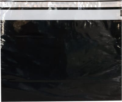 Verzendzakken voor Kleding - 100 stuks - 50x35.3cm - Zwart Verzendzakken Webshop - Verzendzakken plastic met plakstrip