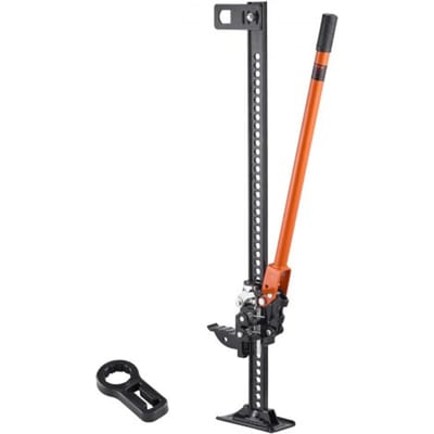 VEVOR Farm Jack (1075 mm hoog) Offroad High Lift Farm Jack (3,18 t hefvermogen) Offroad Commercial Jack, Bumper Jack Heavy Duty Hefplatforms met 130,1-929,6 mm hefbereik voor trekkers en vrachtwagens