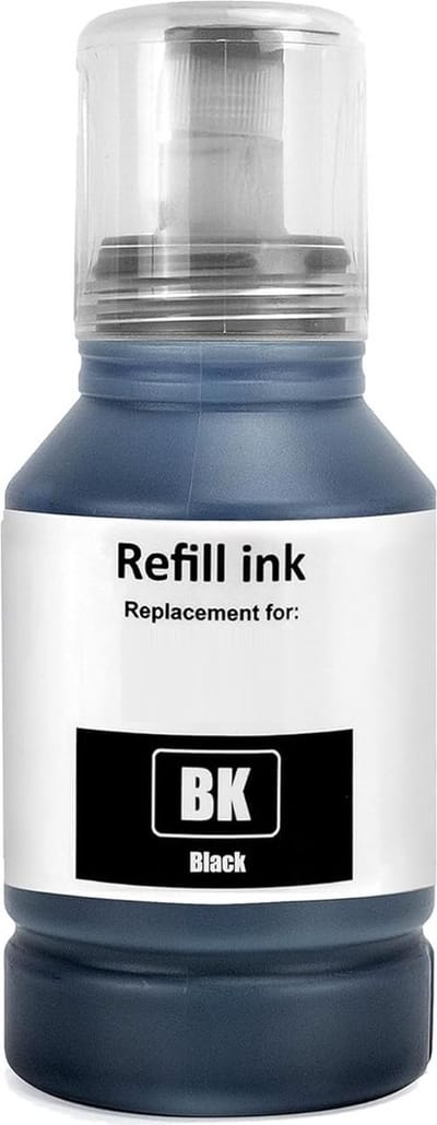 Huismerk geschikt voor Epson 102 XL Zwarte Inkt - Geschikt voor EcoTank ET-2750 - ET-2851 - ET-3700 - ET-3750 - ET-3850 - ET-4750 - ET-4850 - ET-4856