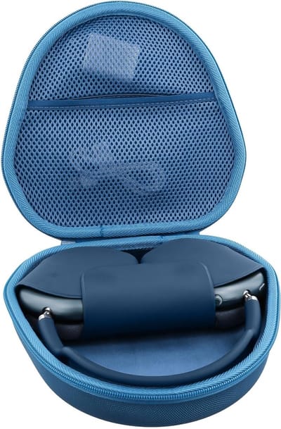 Duurzame Hard Case voor Draadloze Over-Ear Hoofdtelefoon, Geschikt voor Apple AirPods Max, Navy Blauw