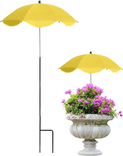Planten parasols - Zonwering tuin - Bescherming planten - UPF50+ zonwering - 60 cm - Zwart