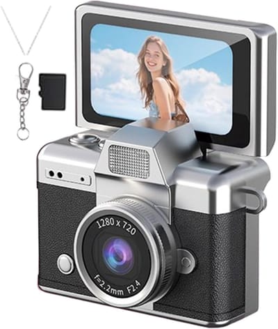 Digitale draagbare telefoon met display - Retro elektronica, 4 inch LCD-scherm en 64 GB opslag, ABS-elektronica met helder display, fotografie en meer.