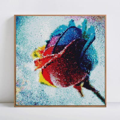 Diamond Mozaïek Volledige Layout Plant Home Decoratie Rose Diamond Schilderij Ronde Stenen Handwerk 30x30
