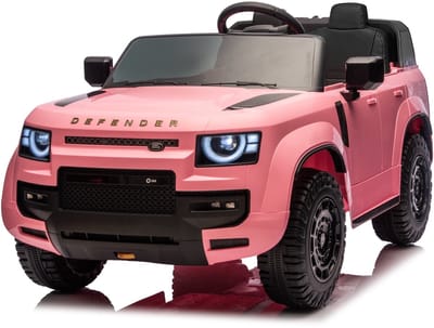 Land Rover Defender 24V 2 persoons kinderauto Roze