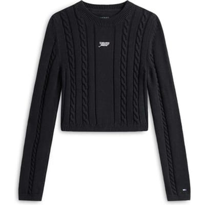 Tommy Jeans Tjw Cable Script Swe Trui - Fashion Wear - Vrouwen