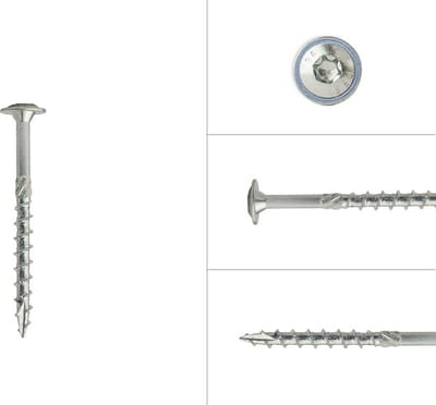 Wovar Tellerkopschroeven Verzinkt 6.0 x 70 mm Torx 30 | Doos 100 Stuks