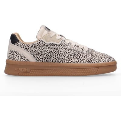 Maruti Yale Sneakers Dames - Leren Sneaker - Beige - Maat 43