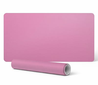 Antislip bureauonderlegger met print, pastelroze, 90x45 cm