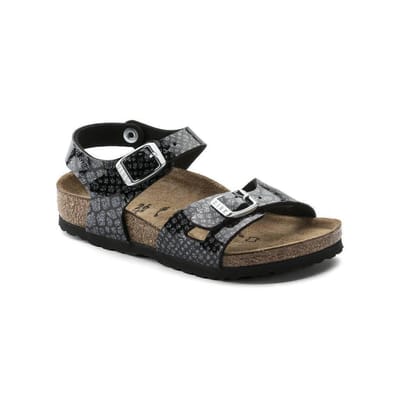 Birkenstock Rio Magic Snake Black-Silver Sandalen Kids  - Maat 32