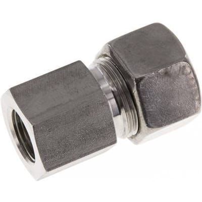 G 1/2'' x 20S RVS Rechte Knelfitting 400 Bar DIN 2353 - FL2S-FO-ST-012G-20-S