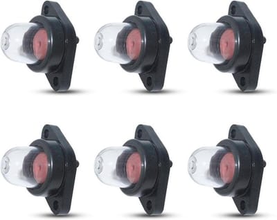 Set van 6 carburateur primer pompen voor Poulan en Craftsman kettingzagen, geschikt voor modellen 530071835, Walbro 188-513, WT-119 en WT-265, voor eenvoudig starten
